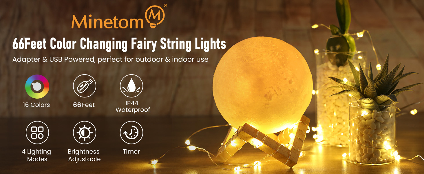 66ft Color Changing Fairy String Lights