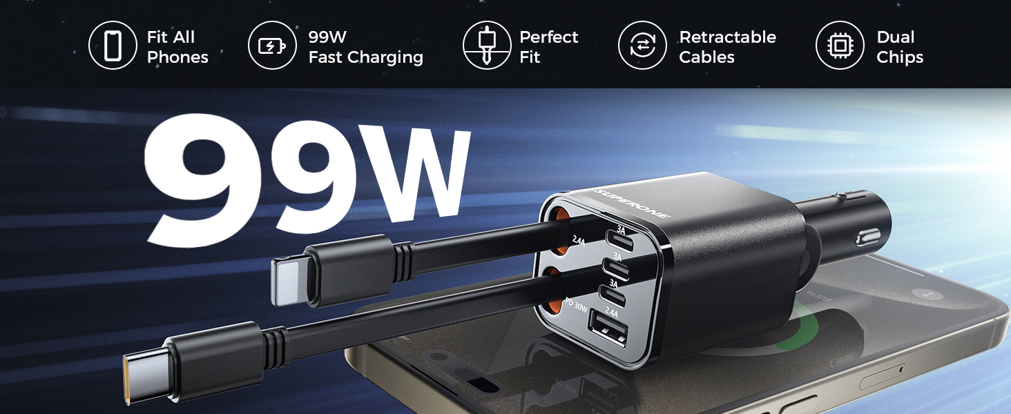 retractable car charger