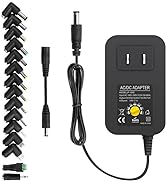 Arkare 30W Universal AC to DC Power Adapter Adjustable Power Supply 3V 4.5V 6V 9V 12V 2A 1A DC Ad...