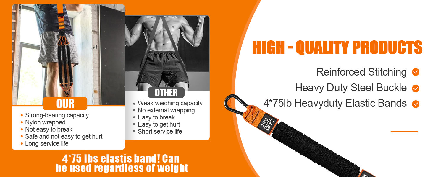 power bands,perfect pull up ab straps,orange resistance bands