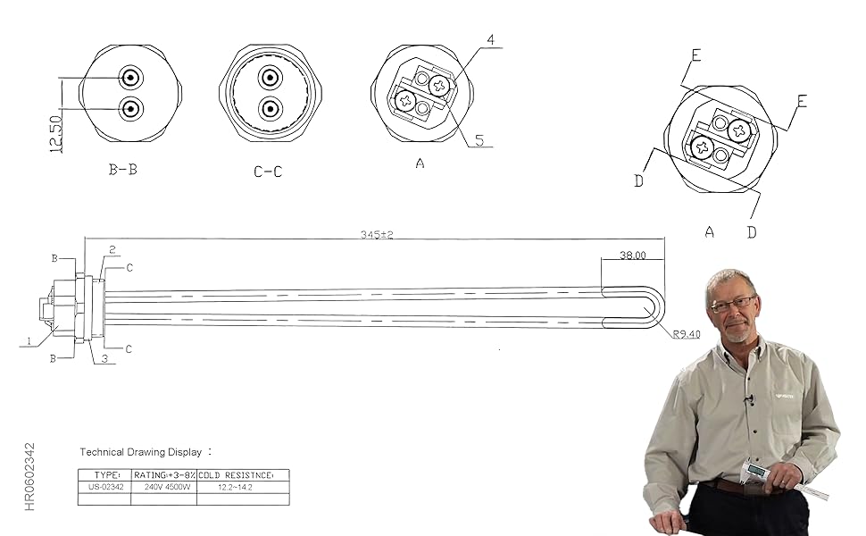 hot water heater element