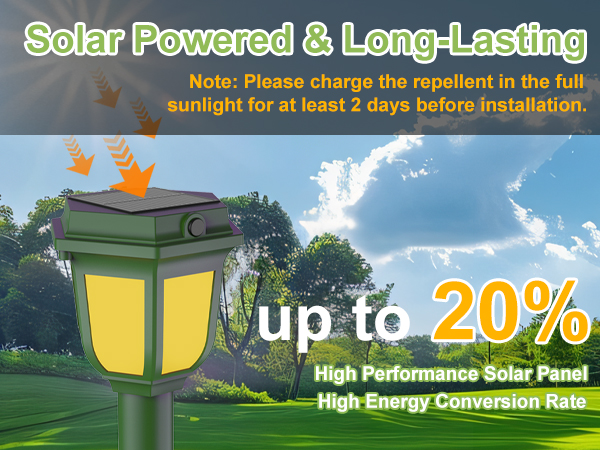 solar powered &amp; long-lasting