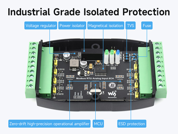 Modbus RTU Analog Input 8CH