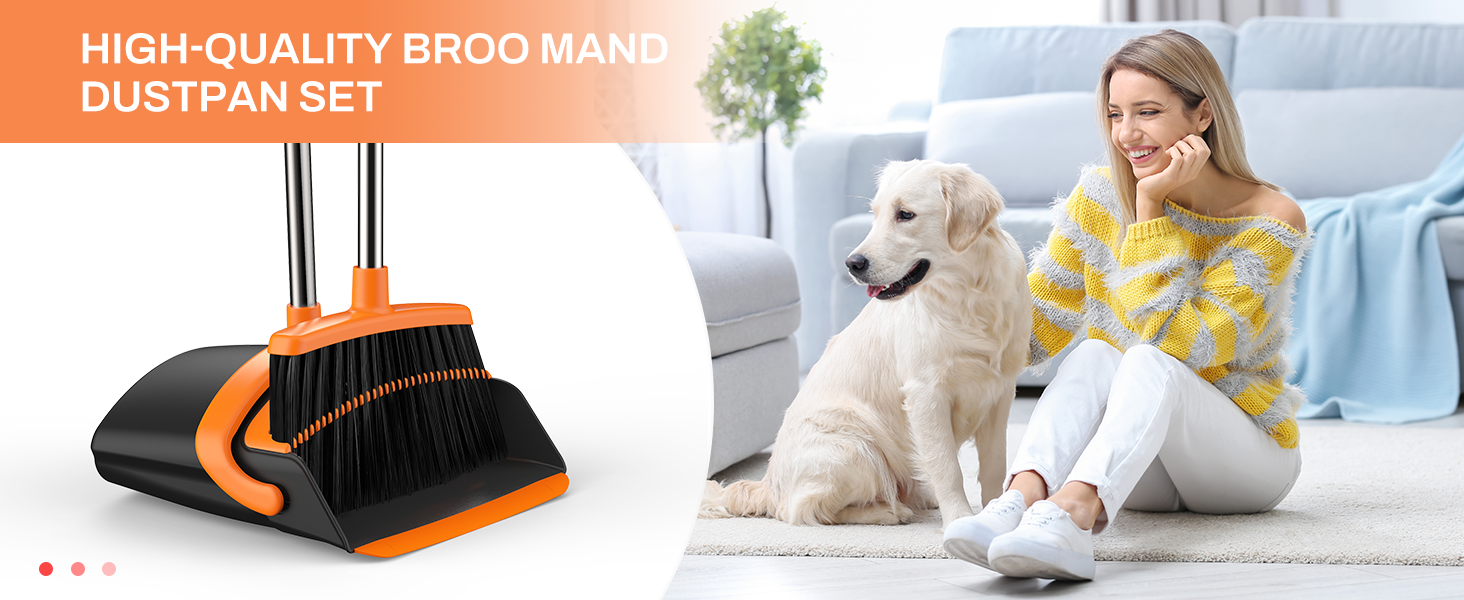 Broom and Dustpan Set