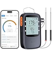 Govee Digital Meat Thermometer for Grilling &amp; Smoking, WiFi &amp; Bluetooth Meat Thermometer With 2 P...