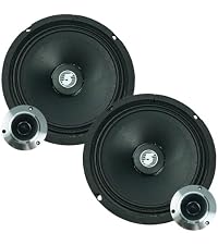 5 CORE 6.5 Inch Mid Range Replacement Pro Audio PA DJ Car Speaker Pair 360W 8 Ohms 30 Oz Magnet 1.5