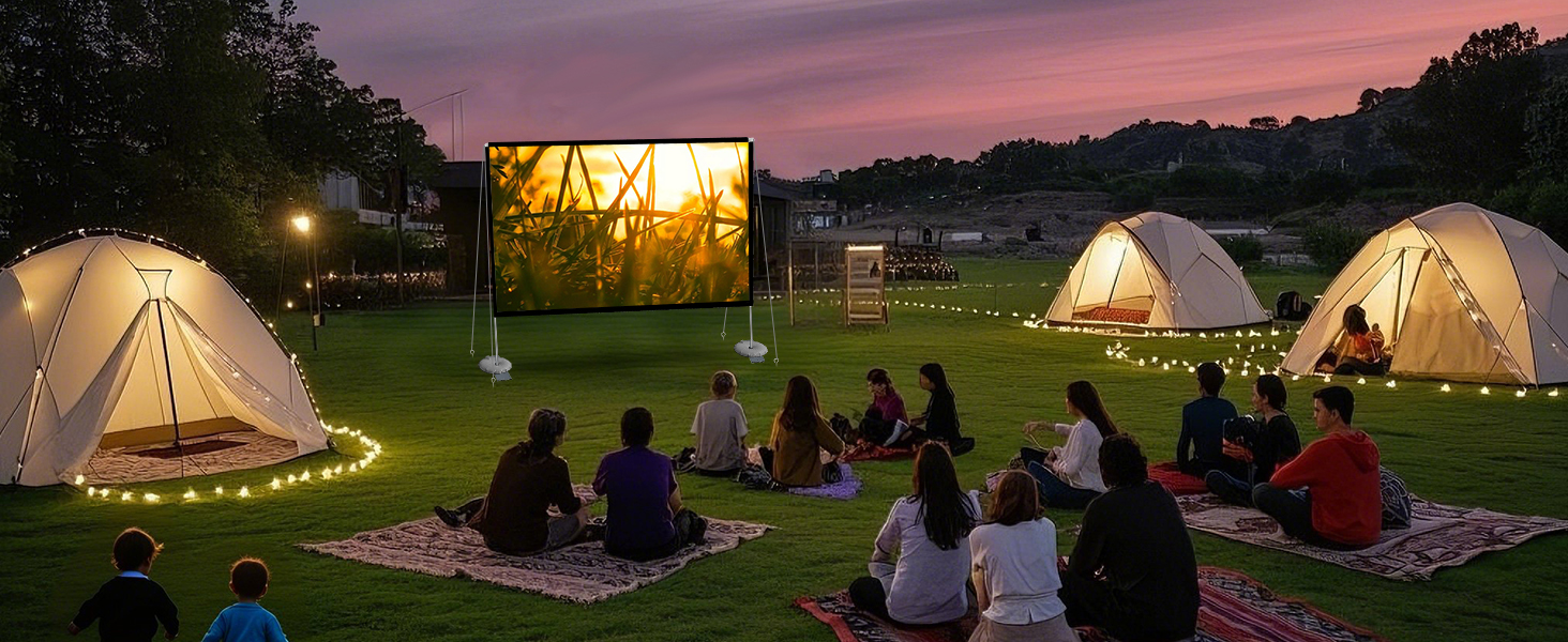outdoor projector screen