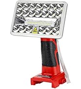 Cordless LED Work Light for Milwaukee M18 18V Lithium-ion Battery,2000LM Outdoor Spotlight &amp; Floo...