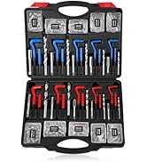 DAYUAN Helicoil Thread Repair Kit SAE and Metric, HSS Drill Heli Coil Repair Kit Automobile Rethr...