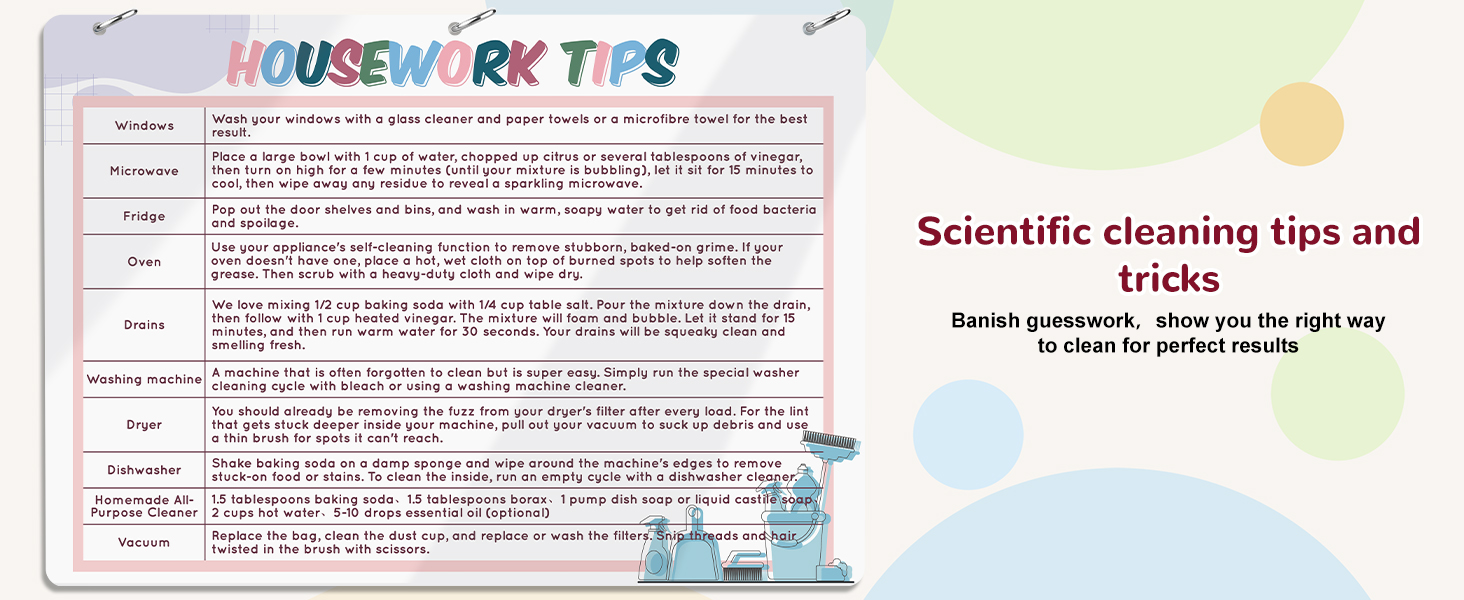 cleaning planner for adults