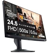 Alienware AW2524HF Gaming Monitor - 24.5-inch (1920x1080) 500Hz (Overclock) 0.5ms Display, Height...