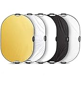 Selens 5-in-1 Oval Reflector with Handle for Photography Photo Studio Lighting &amp; Outdoor Lighting...