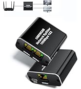 Ethernet Network Splitter, LUKFOCAB 100Mbps RJ45 Ethernet Splitter Adapter 1 to 2 [2 Devices Simu...