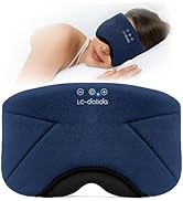 Sleep Mask with Headphones Bluetooth 5.4, LC-dolida Wireless Music Eye Mask for Sleeping Headphon...