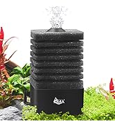 AQQA Aquarium Biochemical Sponge Filter Ultra Quiet Submersible Fish Tank Foam Filter Comes with ...