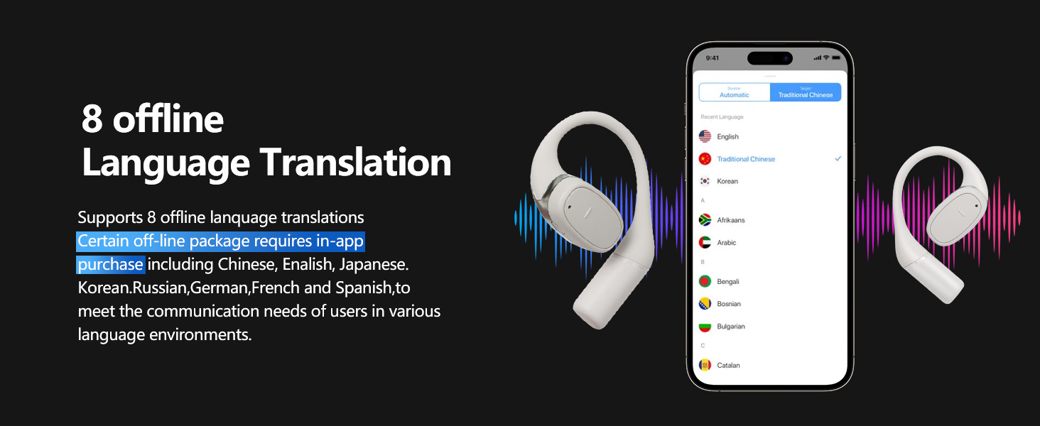 translation earbuds,ranslation earbuds real time,language translator earbuds