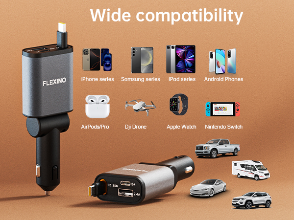 car charger type c car cell phone charger fast car charger iphone 12v usb outlet