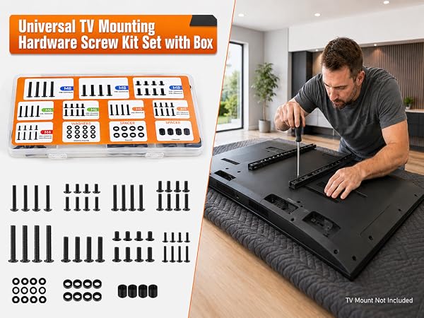 tv mount screws kit