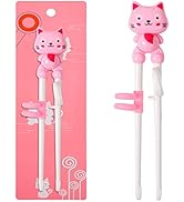 Training Chopsticks Dishwasher Safe, Cute Animal Shape Easy to Use Learning Reusable Chopsticks H...