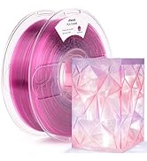 AMOLEN Translucent PLA Filament 1.75mm, Transparent 3D Printer Filament, Crystal PLA Aurora Purpl...