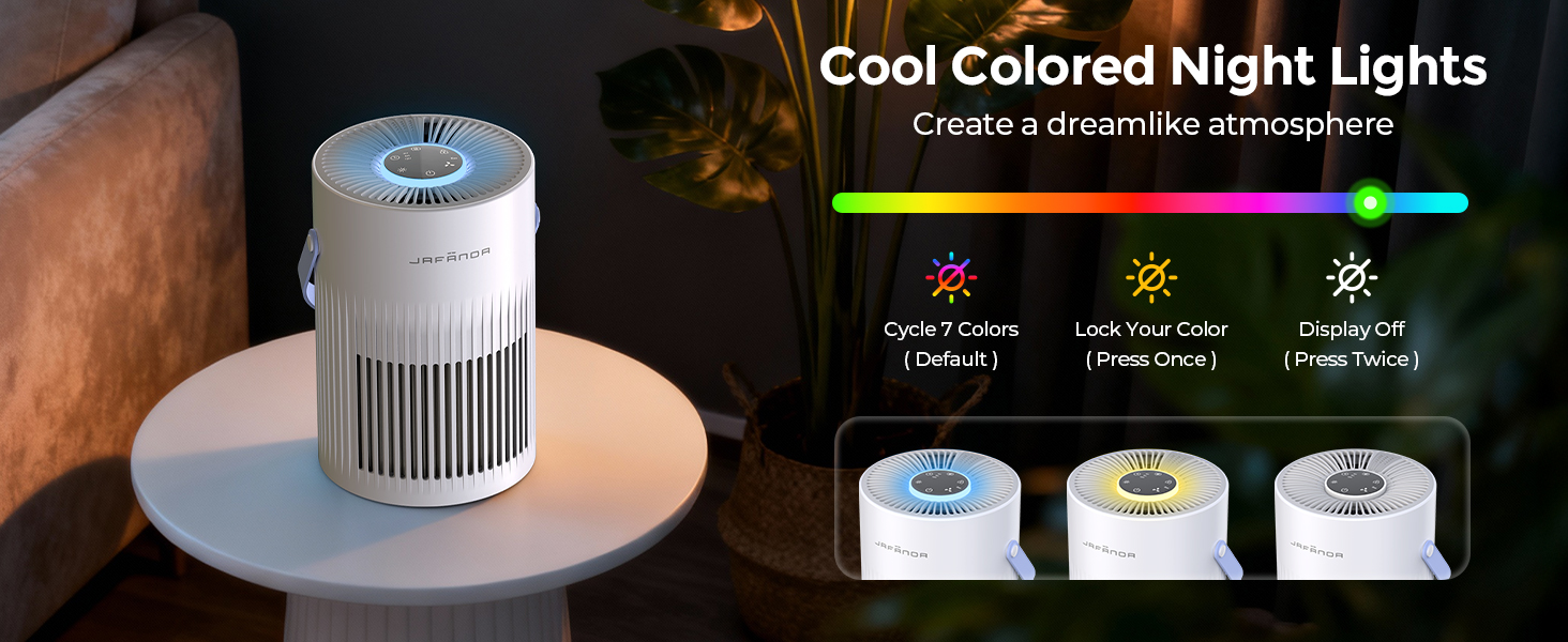 air purifier with night light