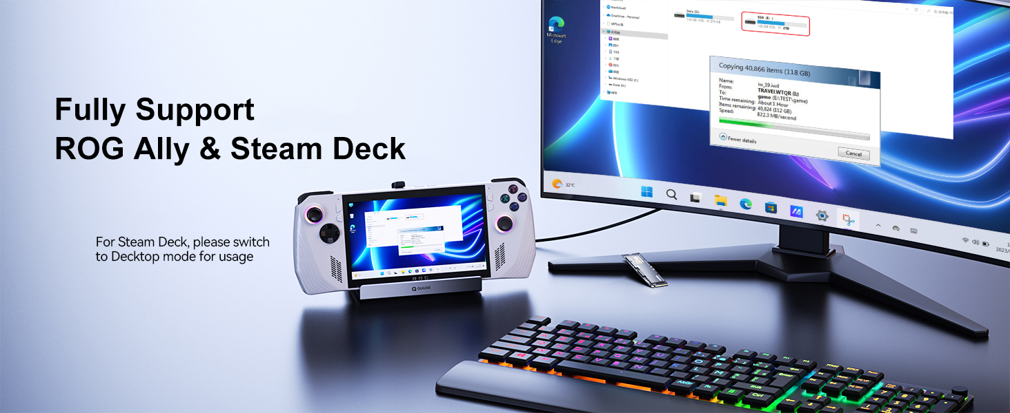 valve steam deck docking station