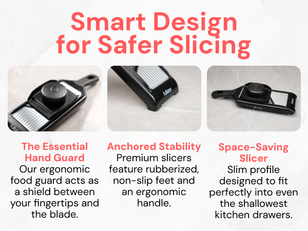 Smart design for safer slicing