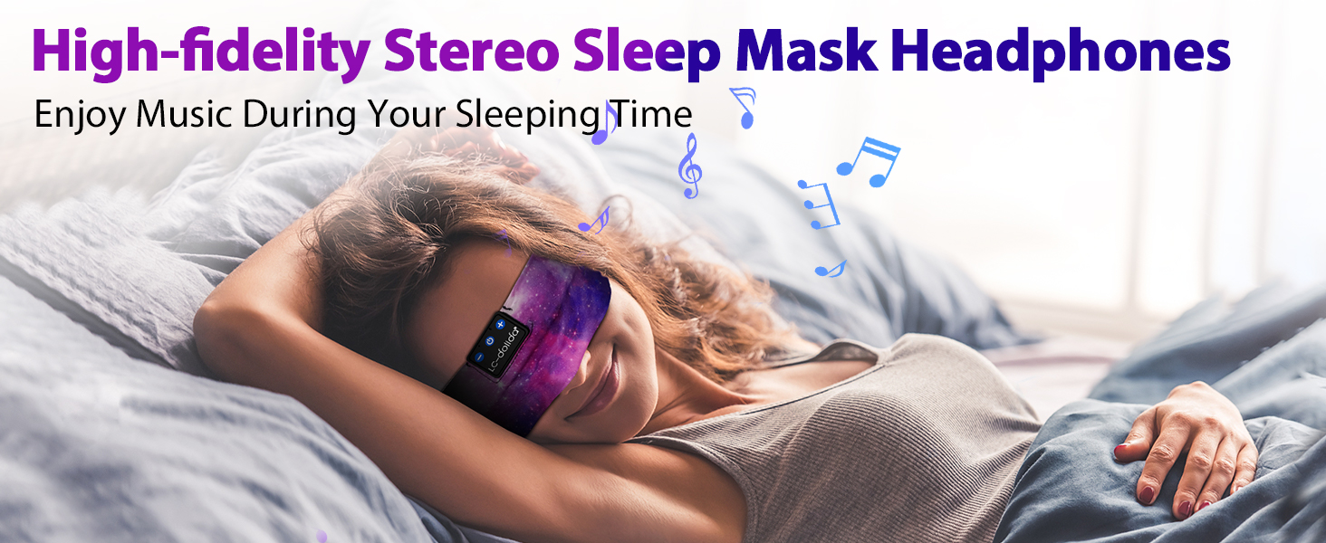 Purple bluetooth headband headphones for sleeping