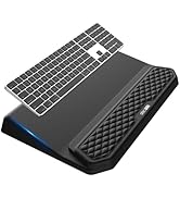 2-in-1 Ergonomic Keyboard Stand with Wrist Rest, Comfy Keyboard Riser Holder with Massage Design,...