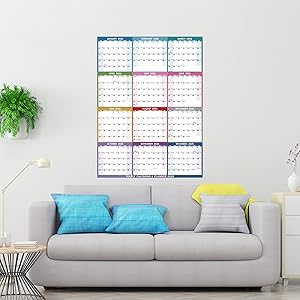 yearly wall calendar