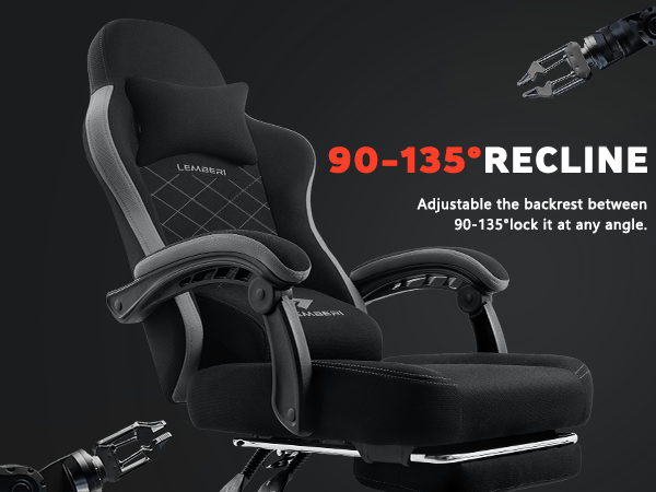 gaming chair with footrest