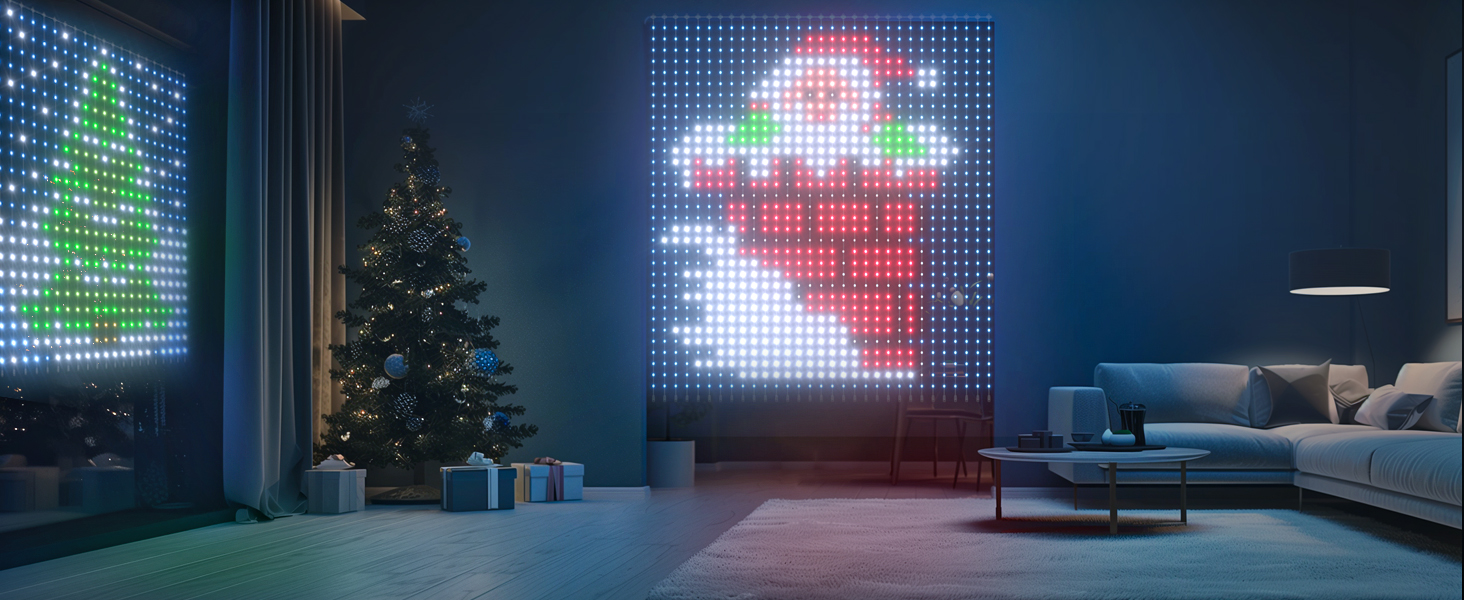 indoor smart curtain lights christmas light