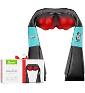 cotsoco Neck Massager, Shiatsu Neck and Back Massager with Heat for Pain Relief, Deep Tissue 3D K...