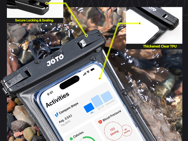 IPX8 waterproof and sensitive touch