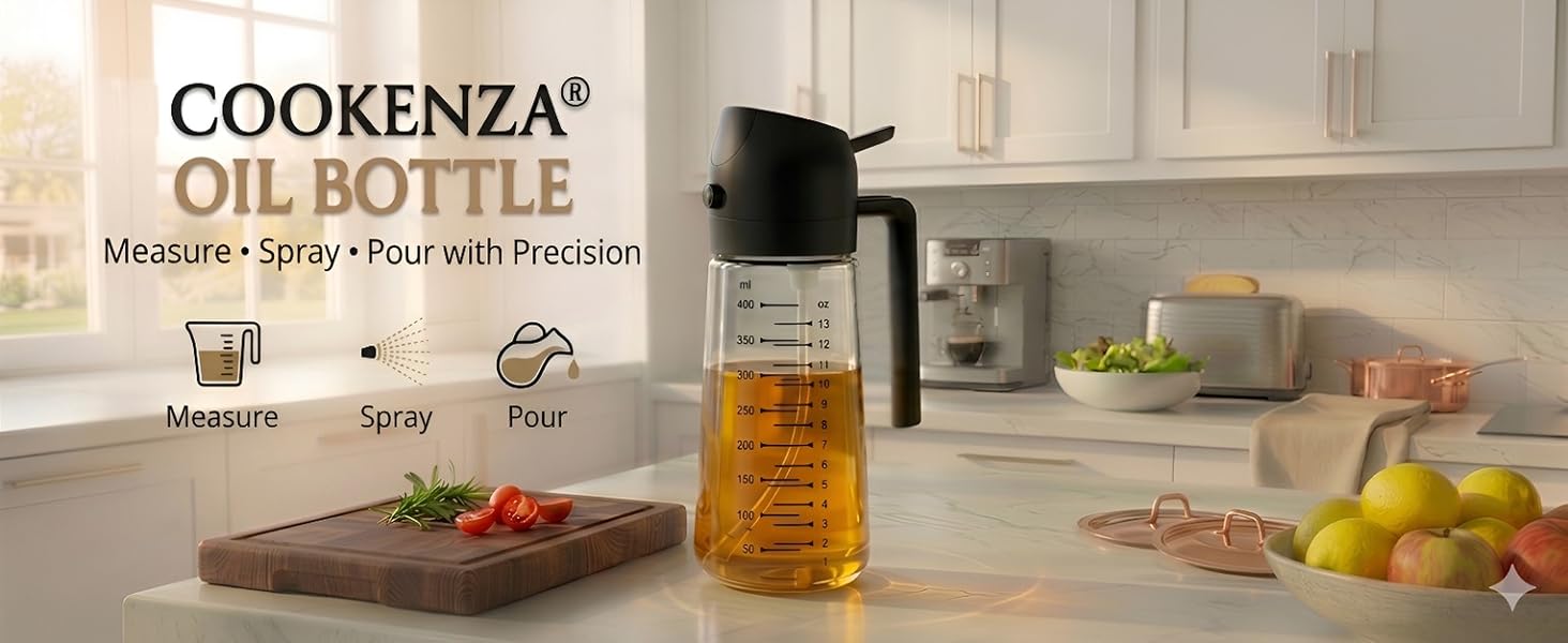 COOKENZA 2-in-1 Oil Sprayer