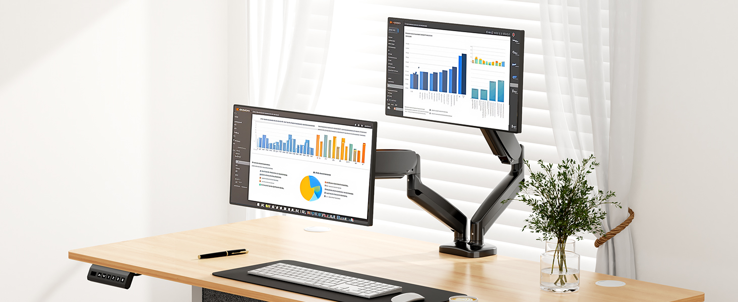 2 monitor desk mount