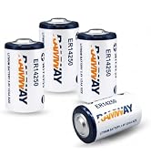 TRAELY ER14250 Battery 1/2AA LS 14250 3.6V 1200mAh Compatible for Dog Collar Movement Monitor/Hom...