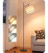 EDISHINE Modern Floor Lamps for Living Room, 64.7" Minimalist Standing Lamp with 3 Color Temperat...