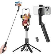 ORICO 41'' Tripod for iPhone, Portable Selfie Stick Tripod, 4-Leg Stable Base with Wireless Remot...