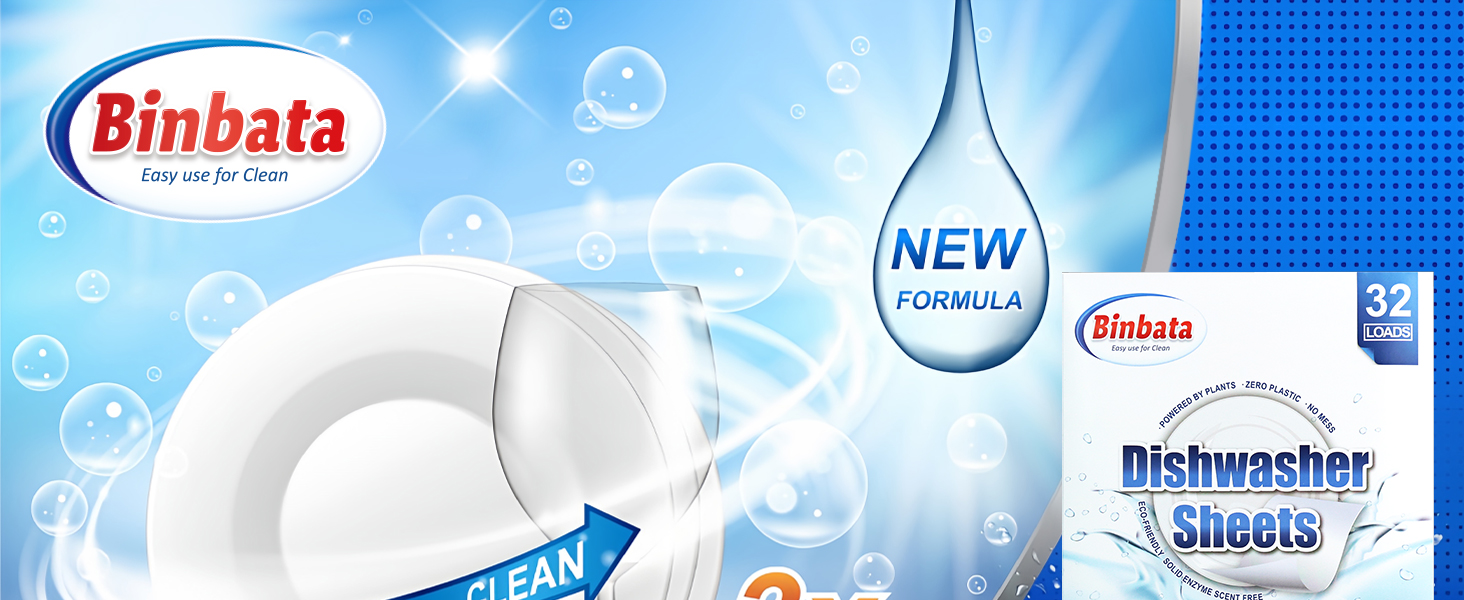 Deep clean dishwasher detergent sheet