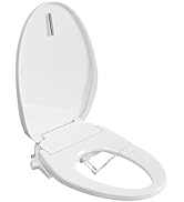 Rivix D500 Bidet Toilet Seat Elongated Smart, Heated Seat with Warm Water &amp; Dryer, Rear &amp; Feminin...