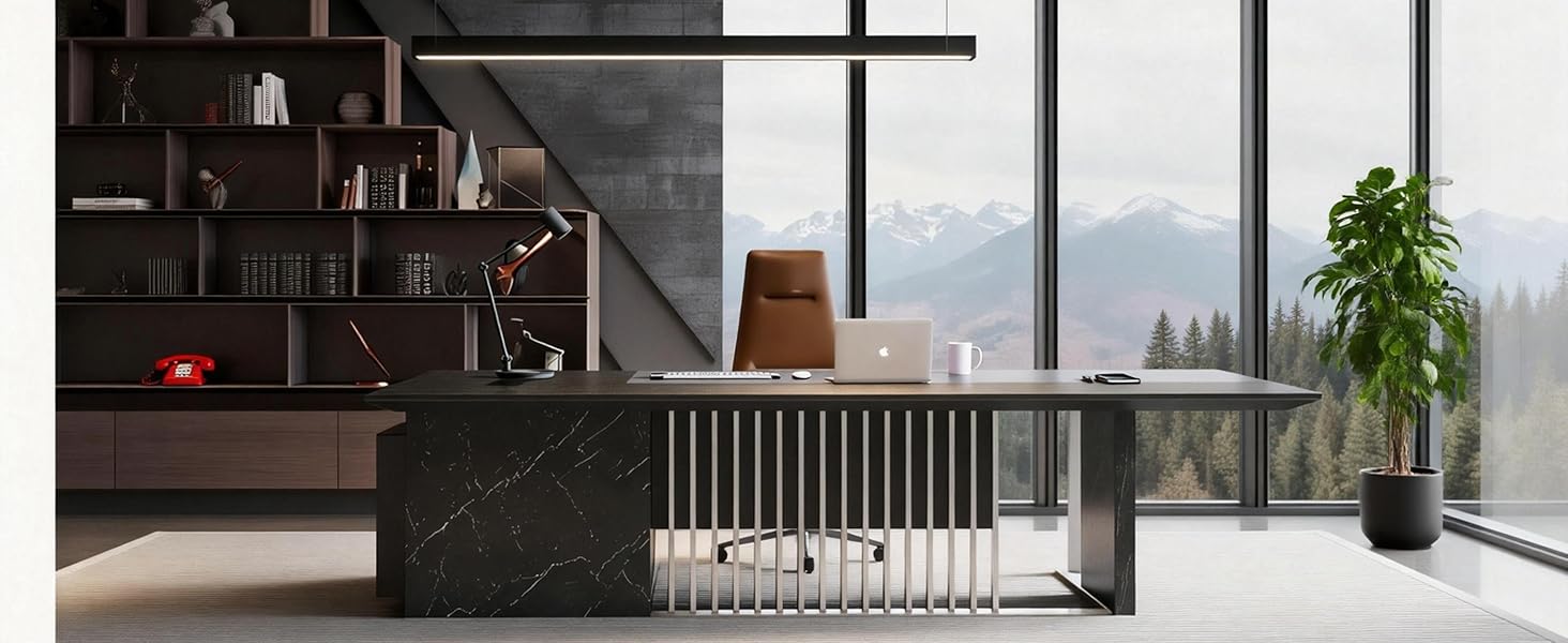 86.6” Luxury Executive Desk