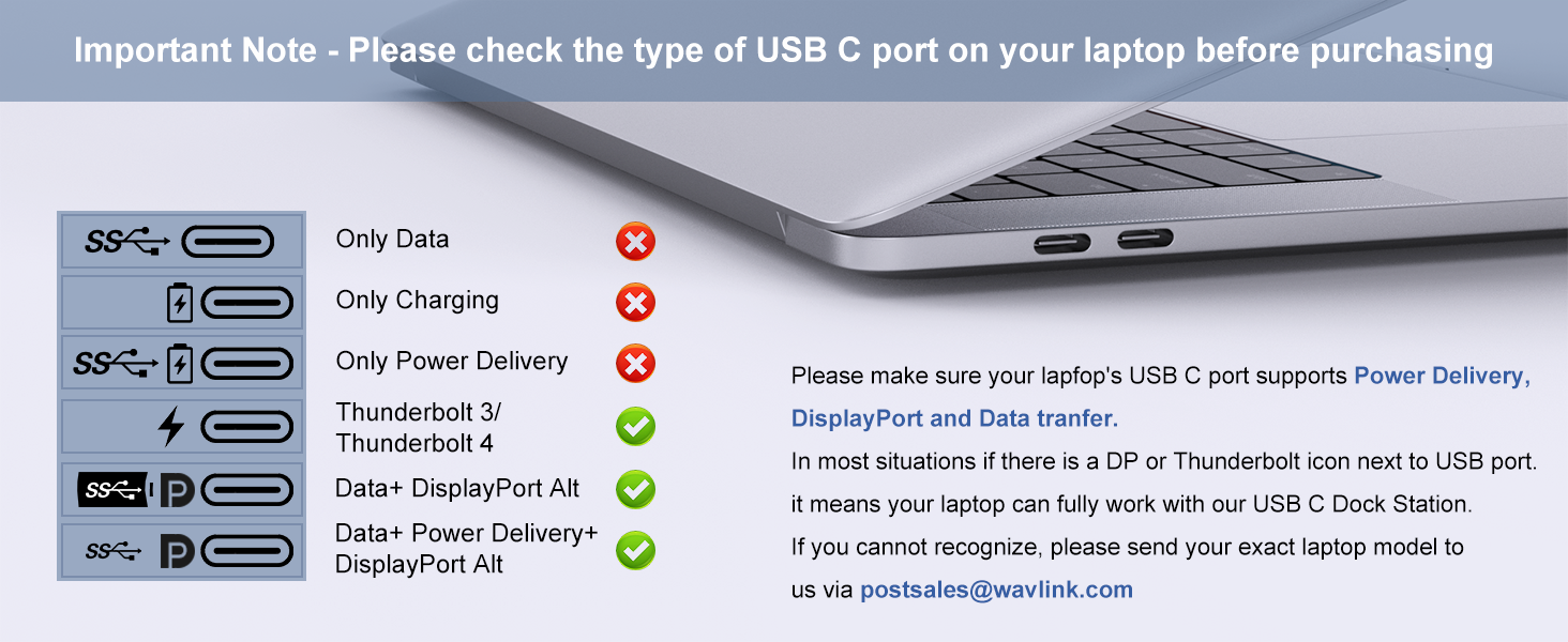 USB 3.0 Universal Laptop Docking Station Dual Monitor for Windows and Mac