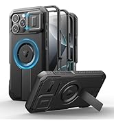 Dexnor for iPhone 16 Pro Max Case with Slide Camera Cover &amp; Adjustable Kickstand &amp; Built-in Scree...