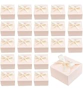 PH PandaHall 30pcs Pink Gift Boxes Candy Box Foldable Paper Box Small Gift Packaging Boxes with R...