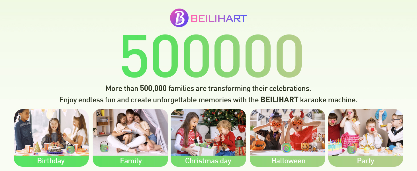 Karaoke machine for birthday parties, Christmas, Halloween and family gatherings