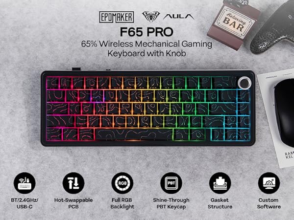 F65PRO Wireless Gaming Keyboard