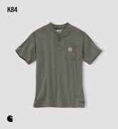 Carhartt Men's Loose Fit Heavyweight Short-Sleeve Pocket Henley T-Shirt