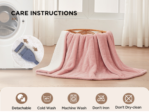 heating blanket throw