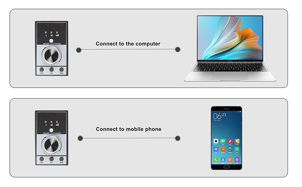 Computer sound audio adjustment knob